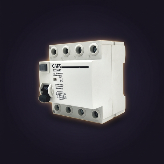 CATA CT-9645 - 4x63A 300mA Kaçak Akım Rölesi (Trifaze)